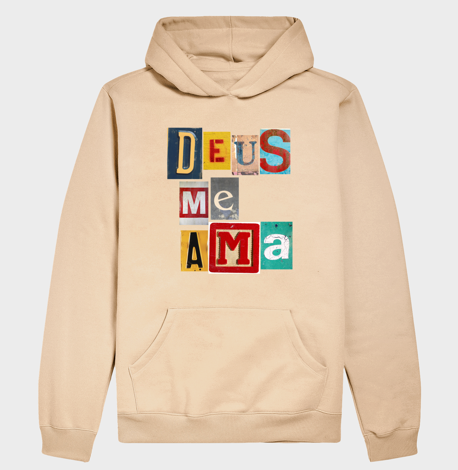 Hoodie Moletom Cristão Deus Me Ama - Imagem 5