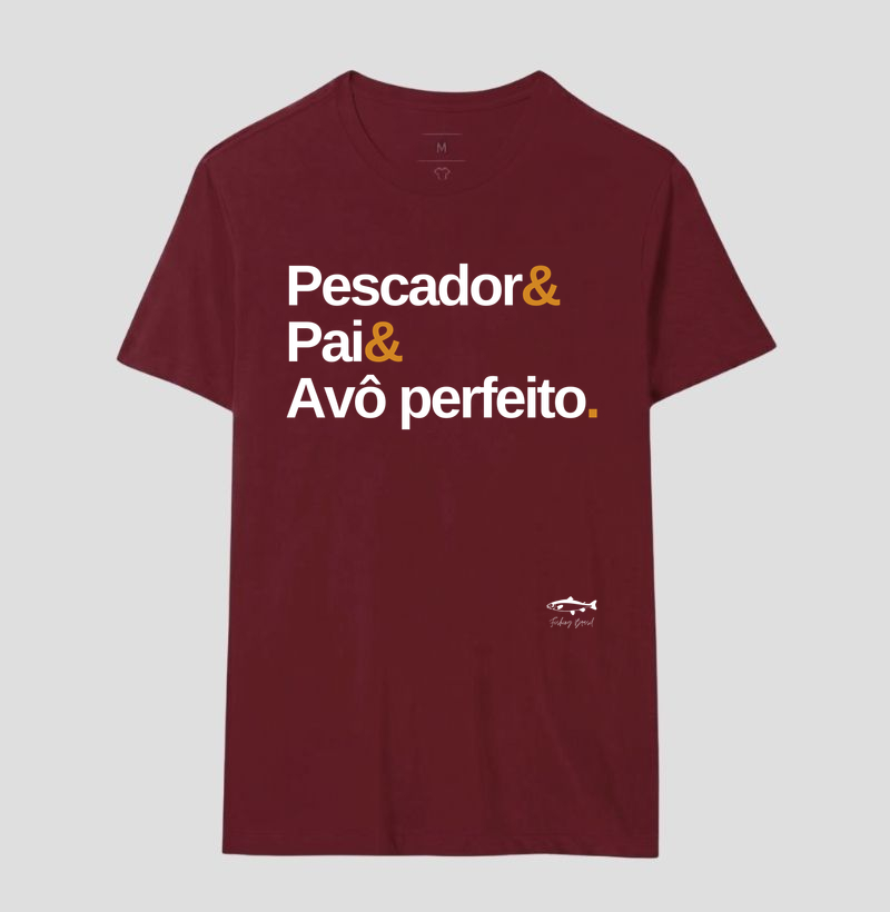 PESCADOR E PAI E AVÔ PERFEITO ( Algodão peruano) - Imagem 12