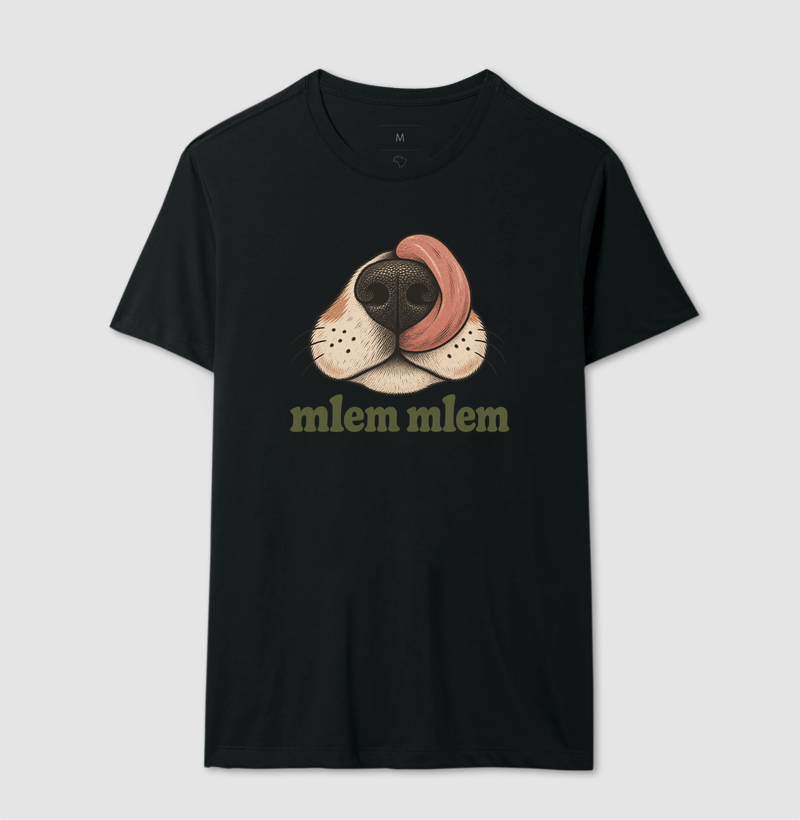 Camiseta Cachorro Feliz "mlem mlem" | Pet Lover | Pelo & Pano - Imagem 2