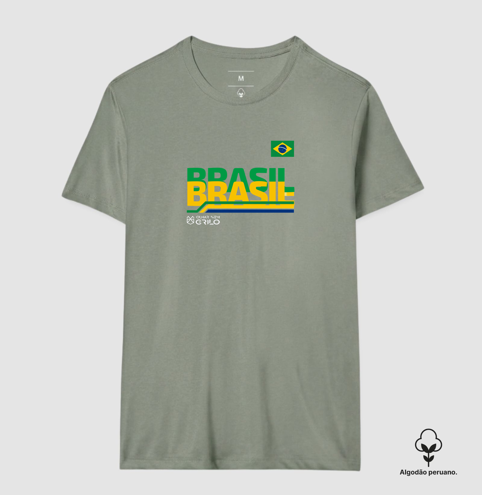 Camiseta Algodão Peruano - Brasil - Imagem 6