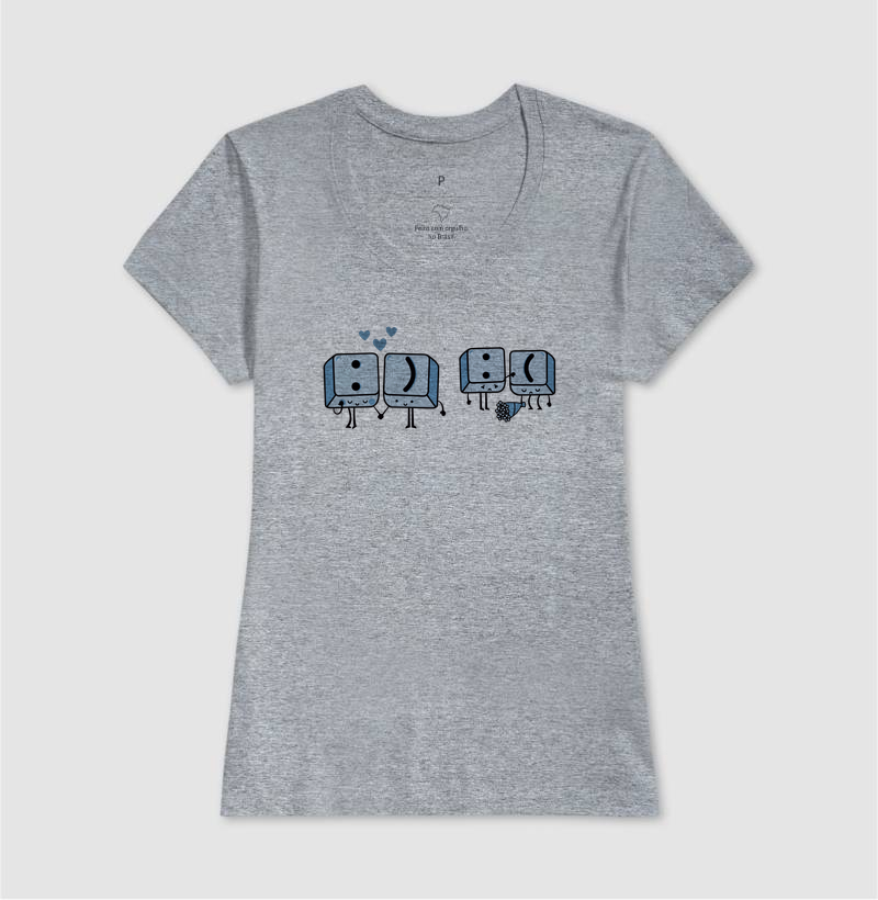 Camiseta sentimentos das teclas - Imagem 5