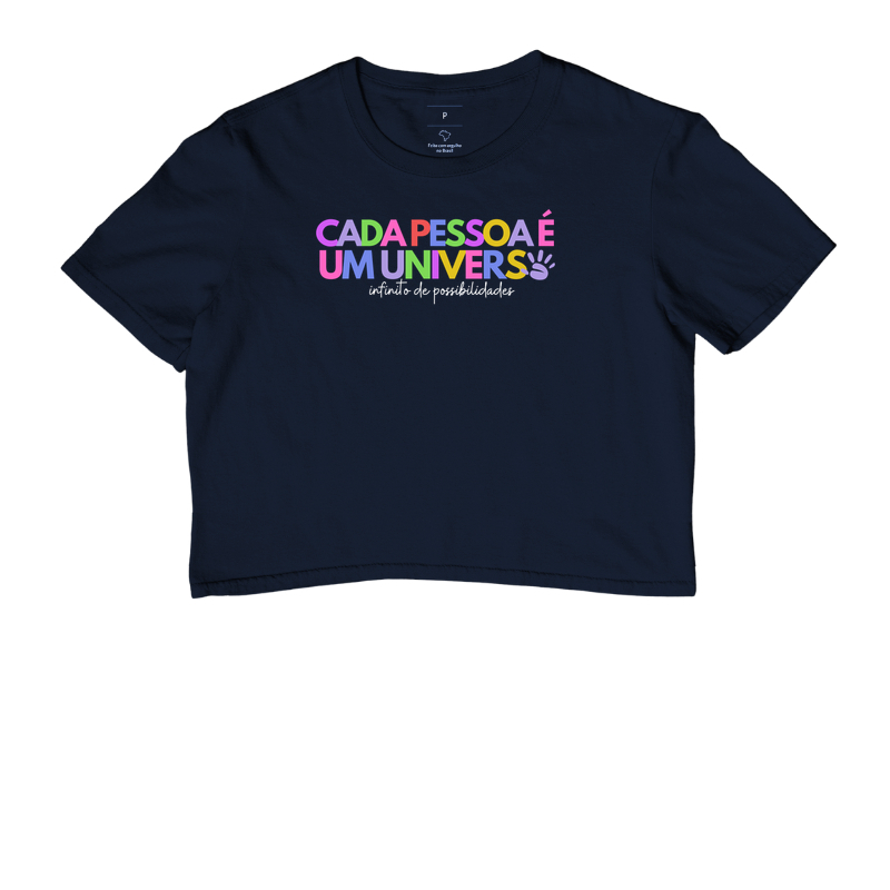 Cada pessoa é um universo infinito de possibilidades - Camisetas sobre inclusão, neurodiversidade, autismo, síndrome de down - Imagem 4