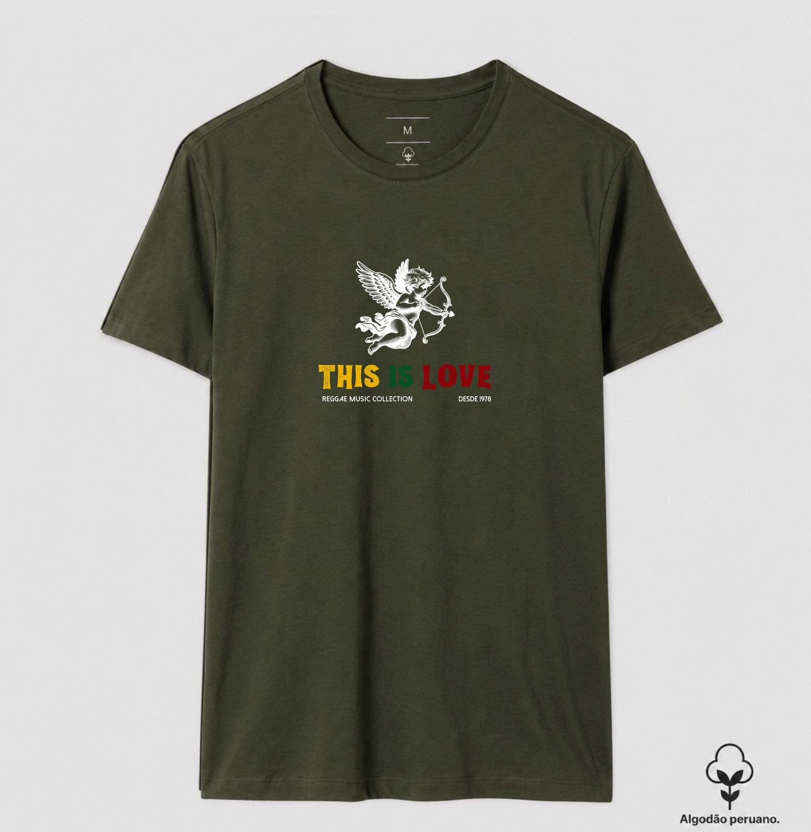 Camiseta This Is Love! Coleção Reggae.  Masculino e feminino. Algodão Peruano. - Imagem 9