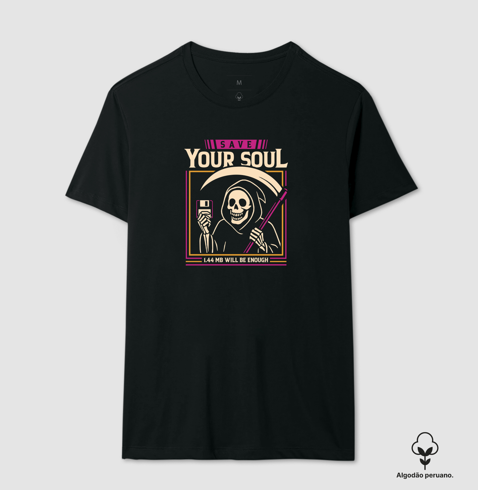 Camiseta Algodão Peruano Salve sua alma - Imagem 2