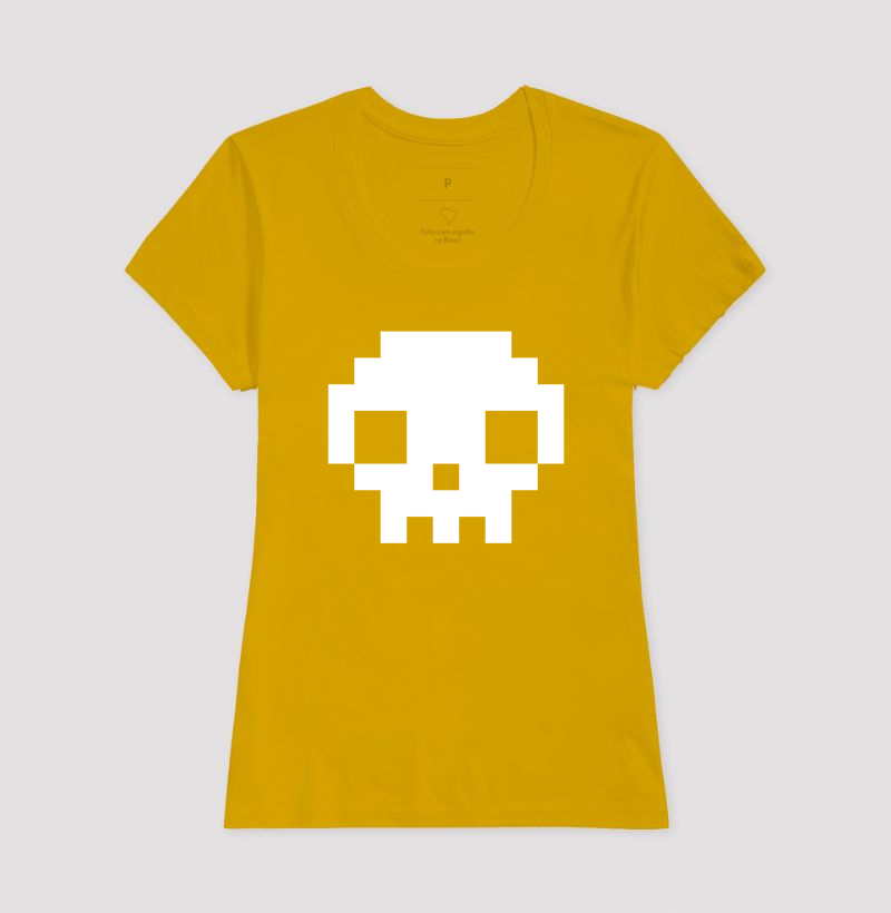 Camiseta Pixel Caveira - Imagem 15