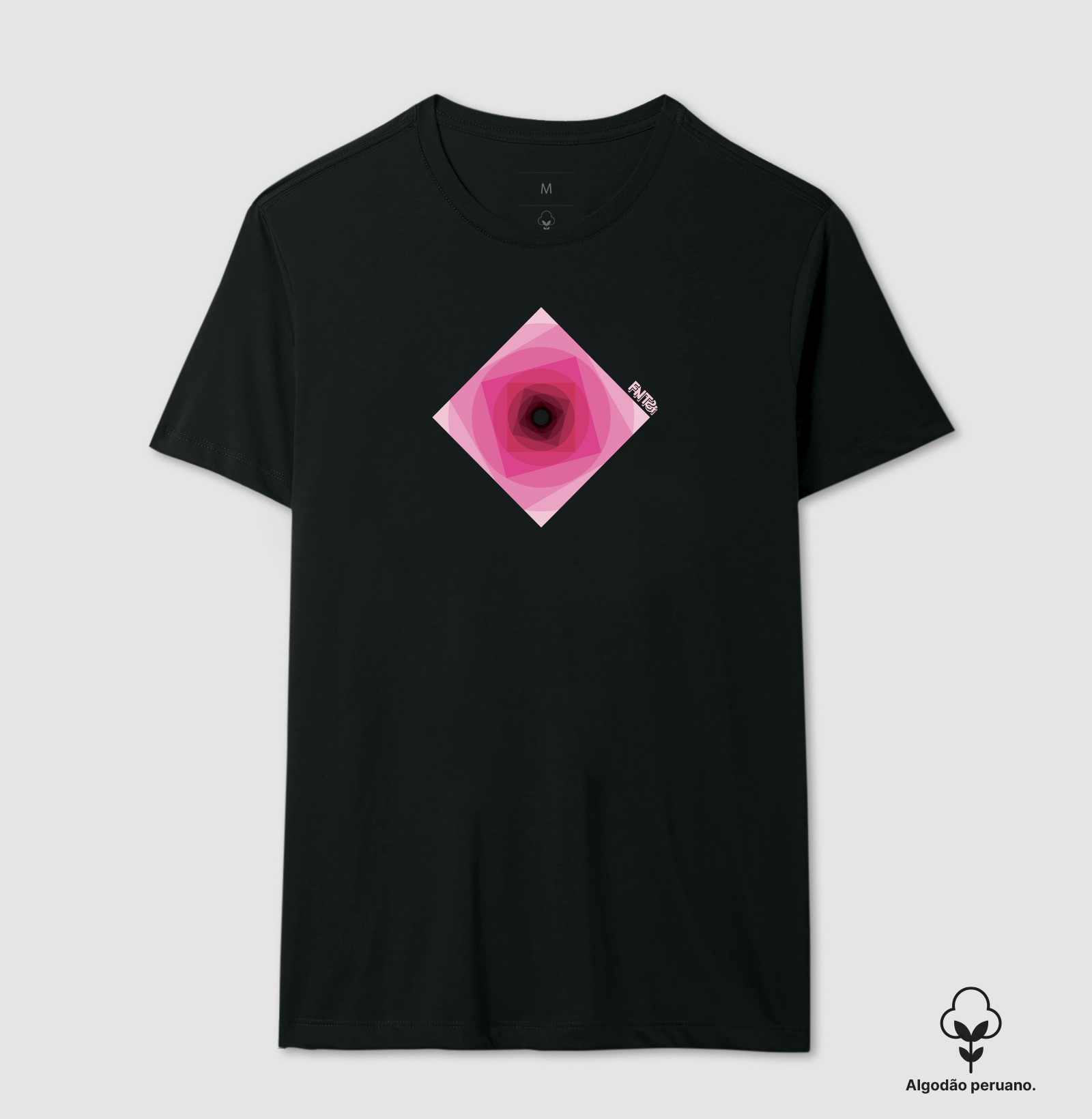 T-SHIRT "INFINITA FANTASIA" / MAGENTA MININAL (ALGODÃO PERUANO)