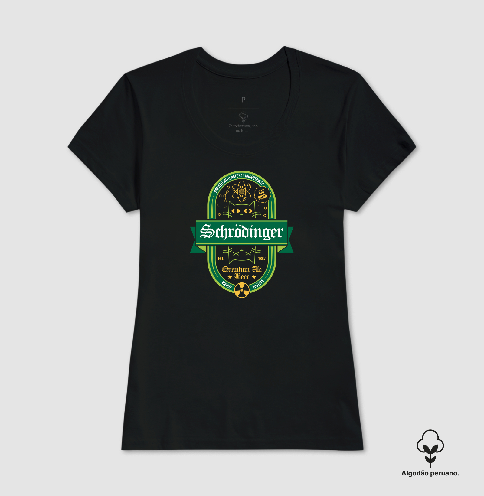 Camiseta Algodão Peruano Schrodinger Quantum Ale Beer - Imagem 3