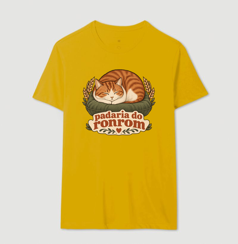Camiseta Gato Pãozinho "padaria do ronrom" | Pelo & Pano - Imagem 14