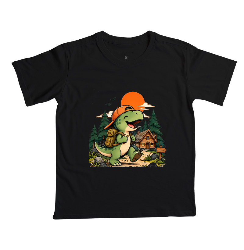 Camiseta Infantil | Dinossauro Aventureiro - Imagem 4
