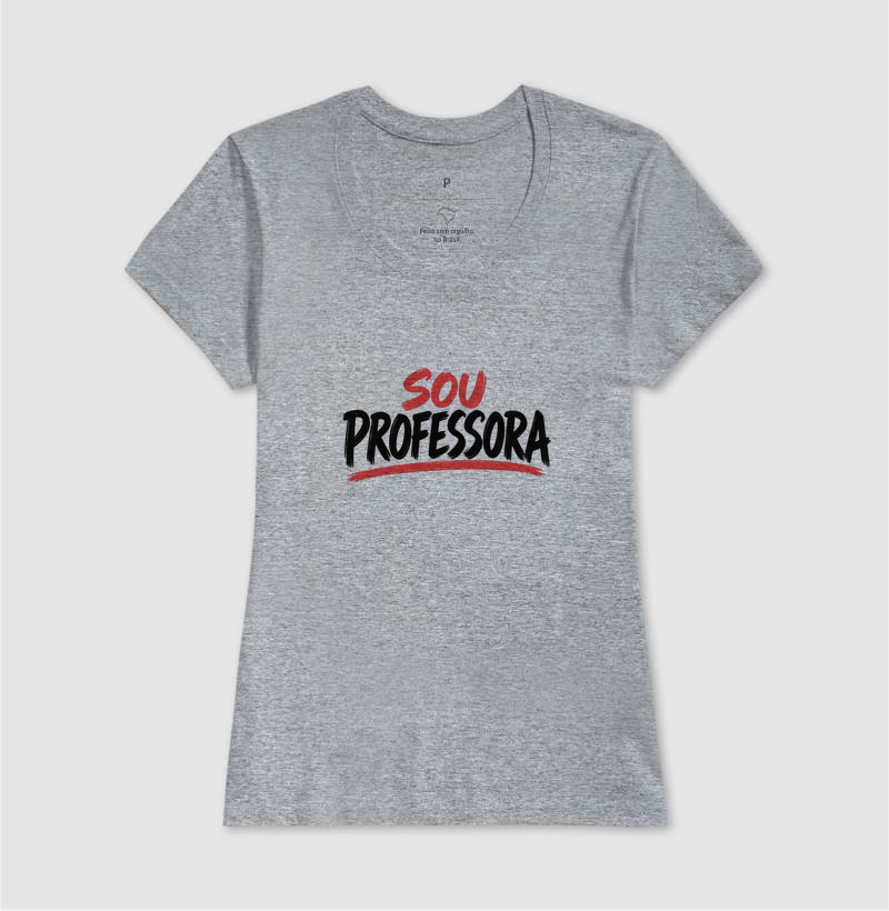 Camiseta Sou Professora - Letras Pretas - Imagem 8