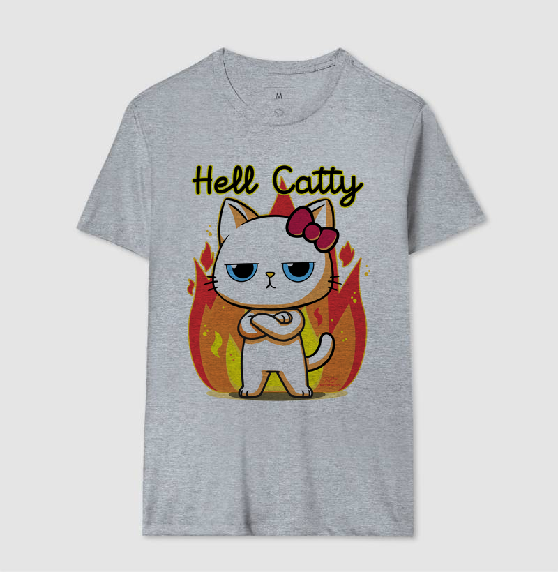 Camiseta Gato Sincero Hell Catty - Imagem 8