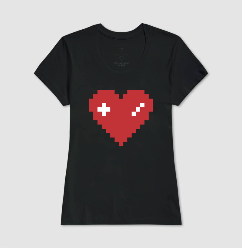 Camiseta Coração Gamer - Imagem 3