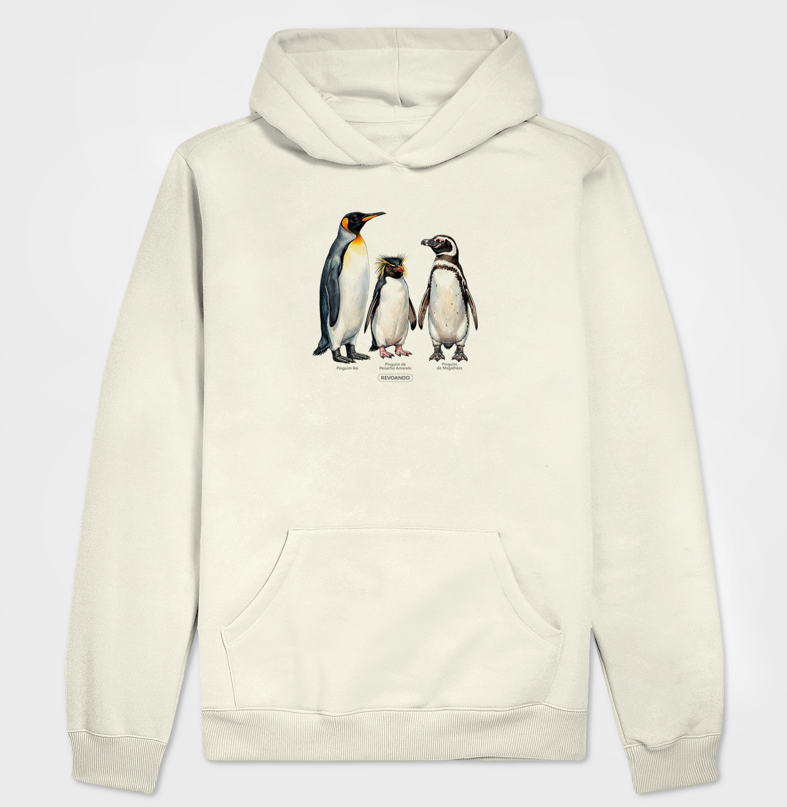 Traços Alados - Coletivo Pinguins - Moletom Hoodie - Imagem 5