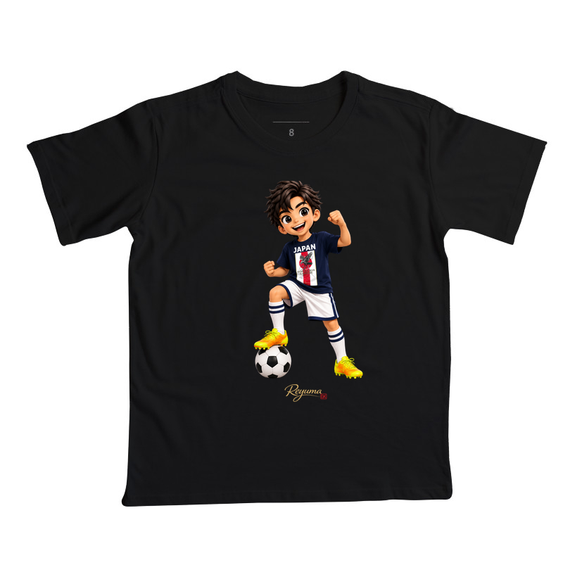 Camiseta Infantil, Menino, Menina, Juvenil Futebol "Samurai Blue" - Algodão 100%  - Imagem 5