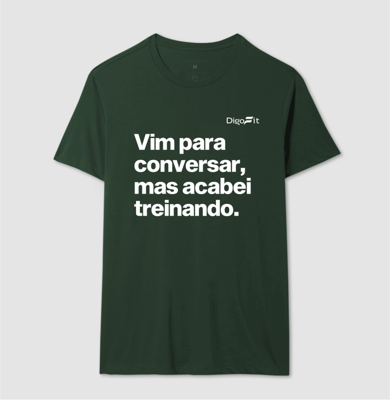 CAMISETA ACADEMIA VIM PARA CONVERSAR - Imagem 12