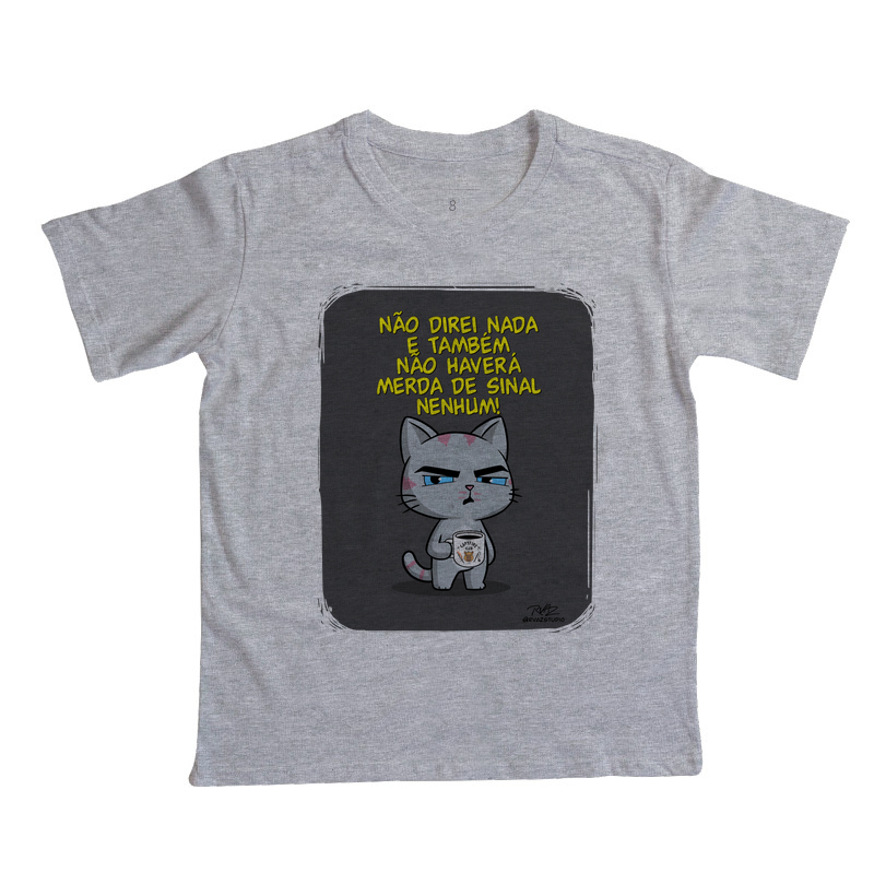 Camiseta Gato Sincero Sinal Nenhum - Imagem 3
