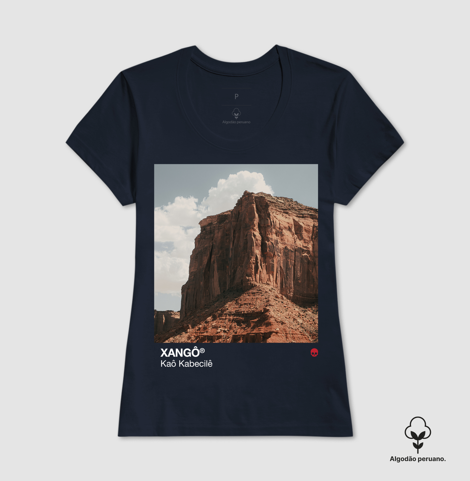 Camiseta Umbanda Orixá Xangô - Pedreira | Em Algodão Peruano - Imagem 6