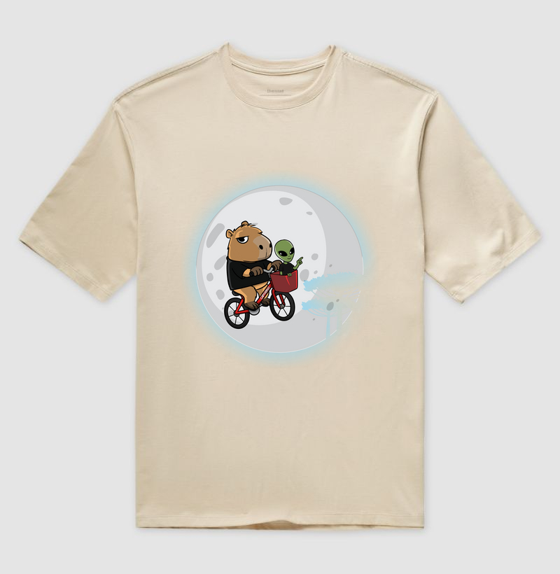 Camiseta Capivara Extraterrestre retro - Imagem 3