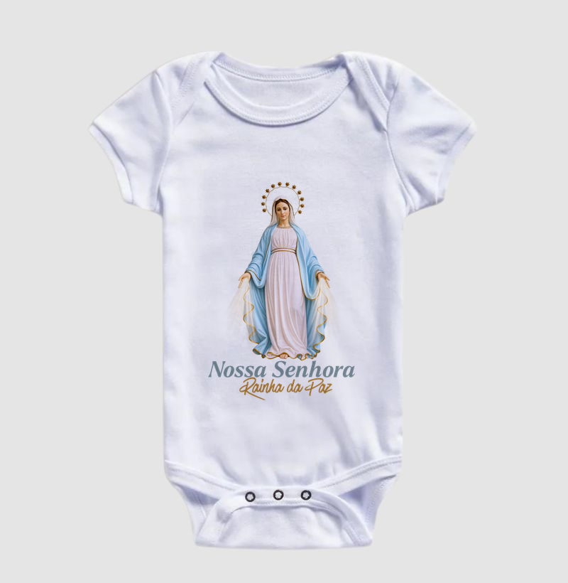 Camiseta Católica Nossa Senhora Rainha da Paz - Imagem 3