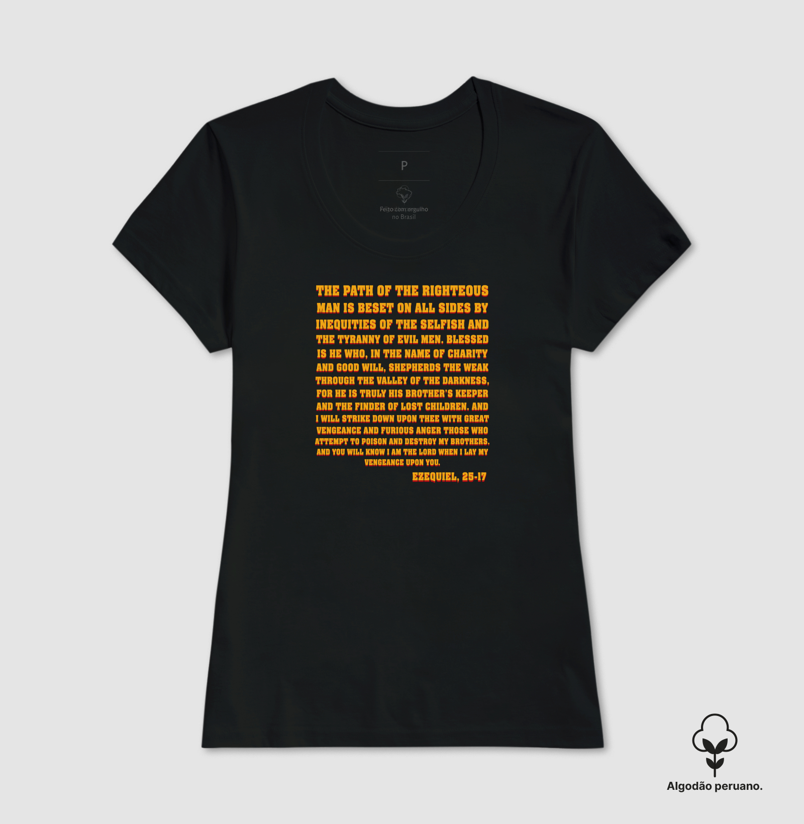 Camiseta Ezequiel 25-17 Algodão Peruano - Imagem 3