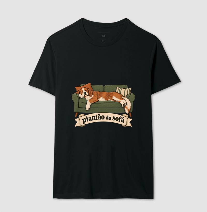 Camiseta Cachorro Sofá "plantão do sofá" | Pelo & Pano - Imagem 2