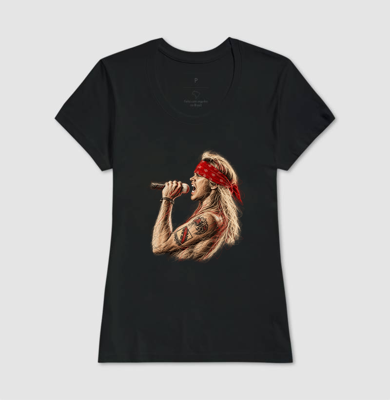 Camiseta Axl Rose Guns N’ Roses – Estampa Rock Vintage - Imagem 3