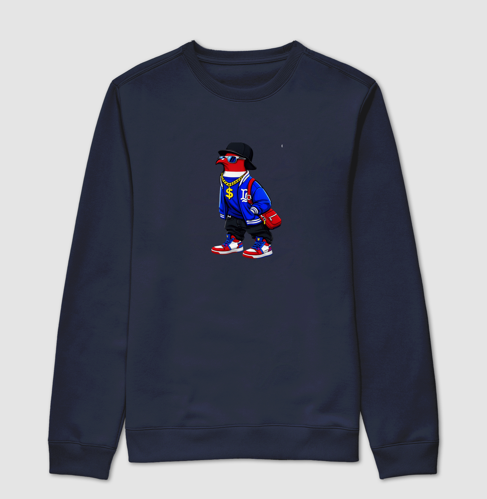 Essa arte vibrante e cheia de atitude traz um estilo com visual de rua, combinando moda hip-hop, cores marcantes e confiança total. - Imagem 5