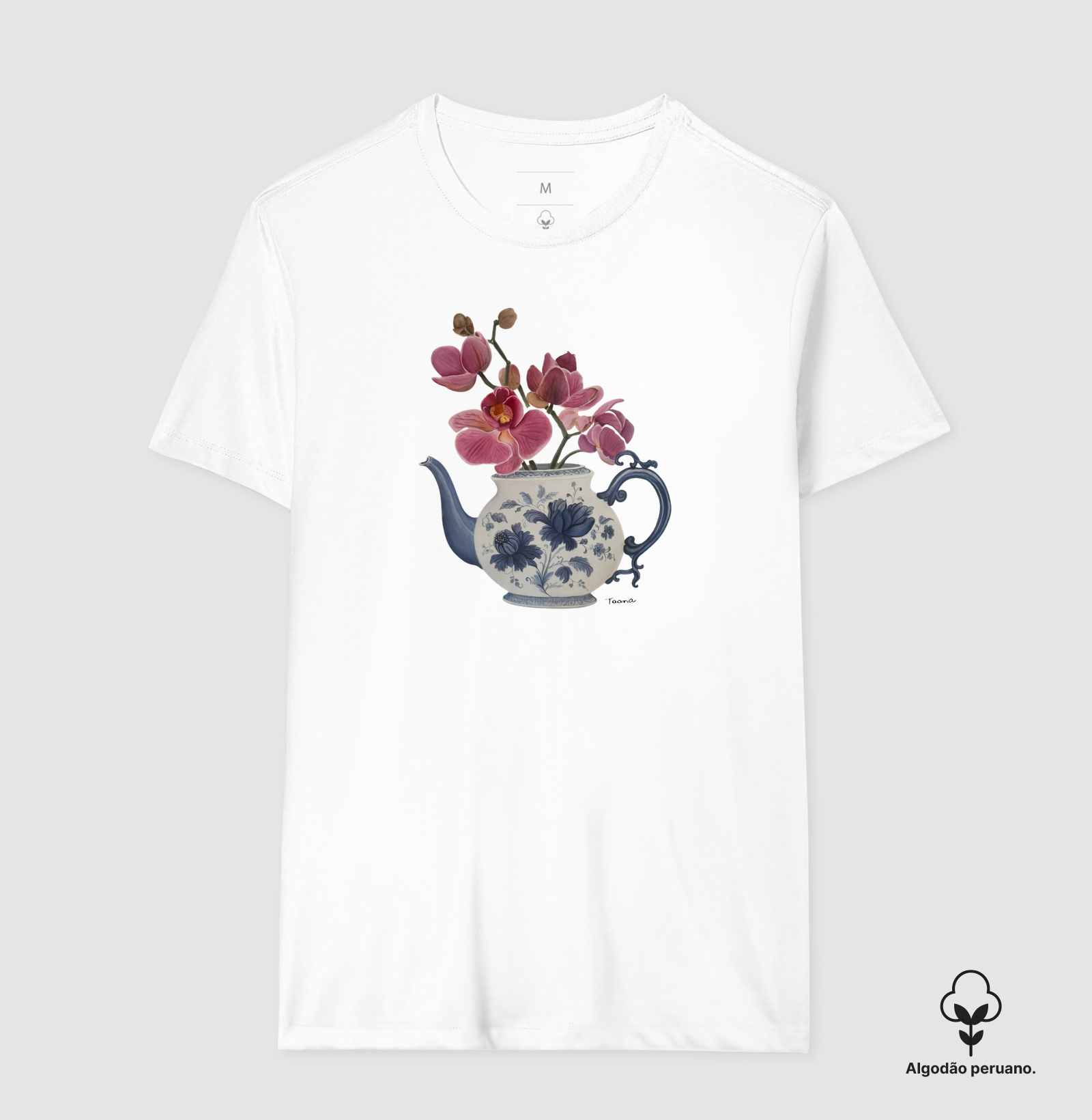 Camiseta Vaso Floral com Orquideas TAANA - Imagem 2