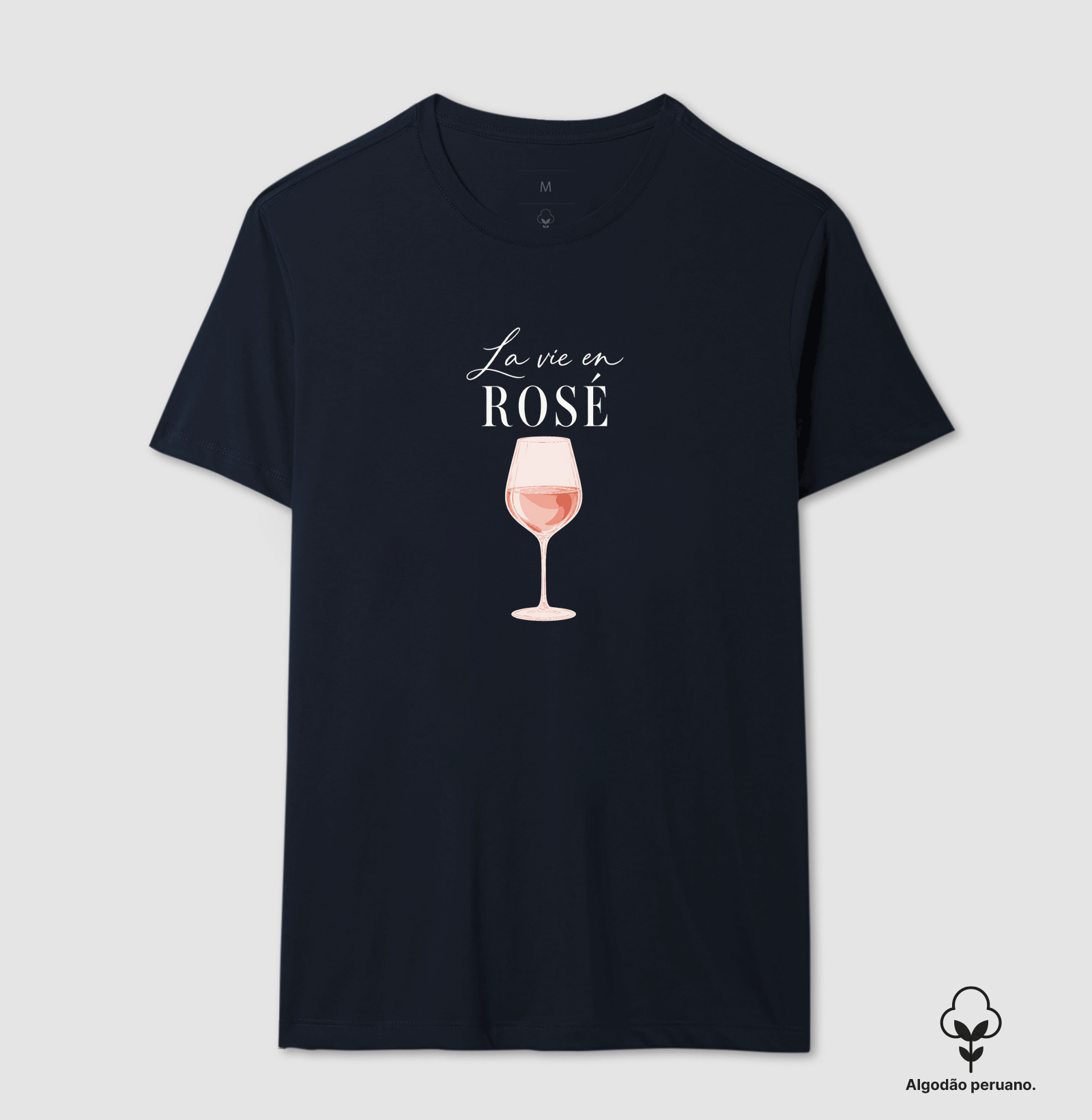 Camiseta La Vie en Rosé – Taça de Vinho Rosé - Imagem 6