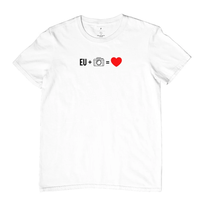 Camiseta eu + câmera = amor - Imagem 4