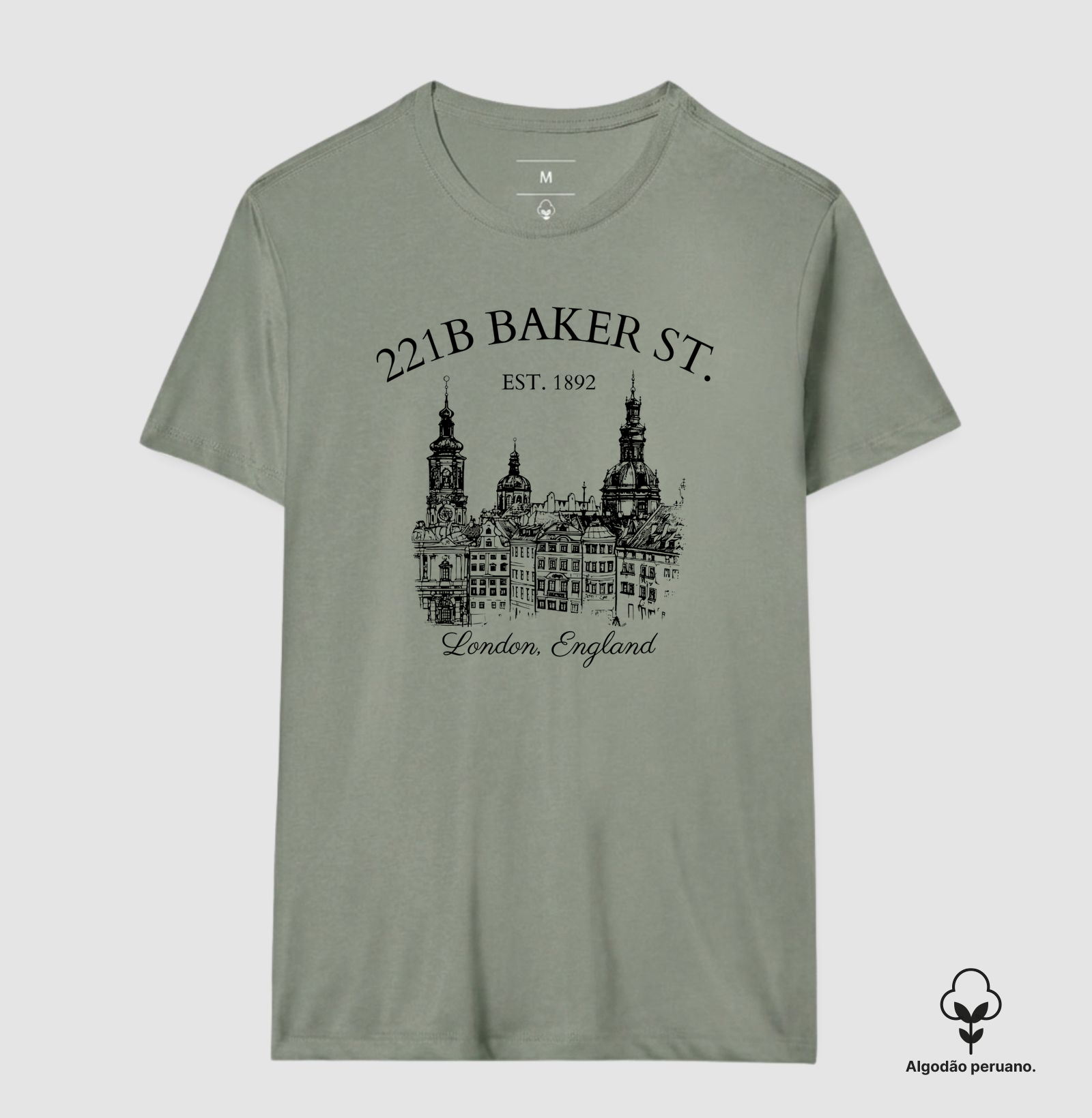 Camiseta Sherlock Holmes – Londres, Inglaterra | 221B Baker Street  - Imagem 3