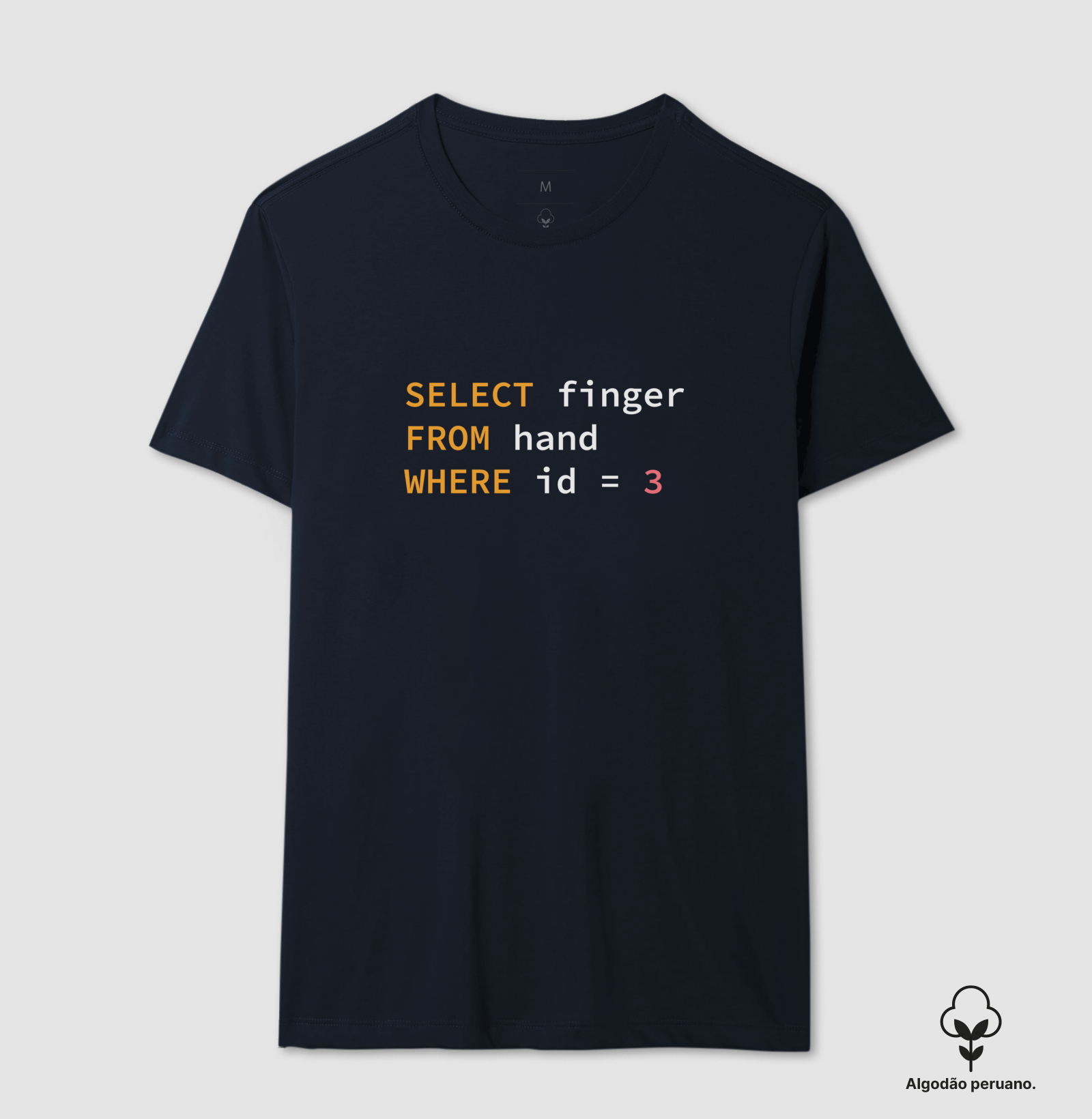 Camiseta Premium - SQL Select Finger