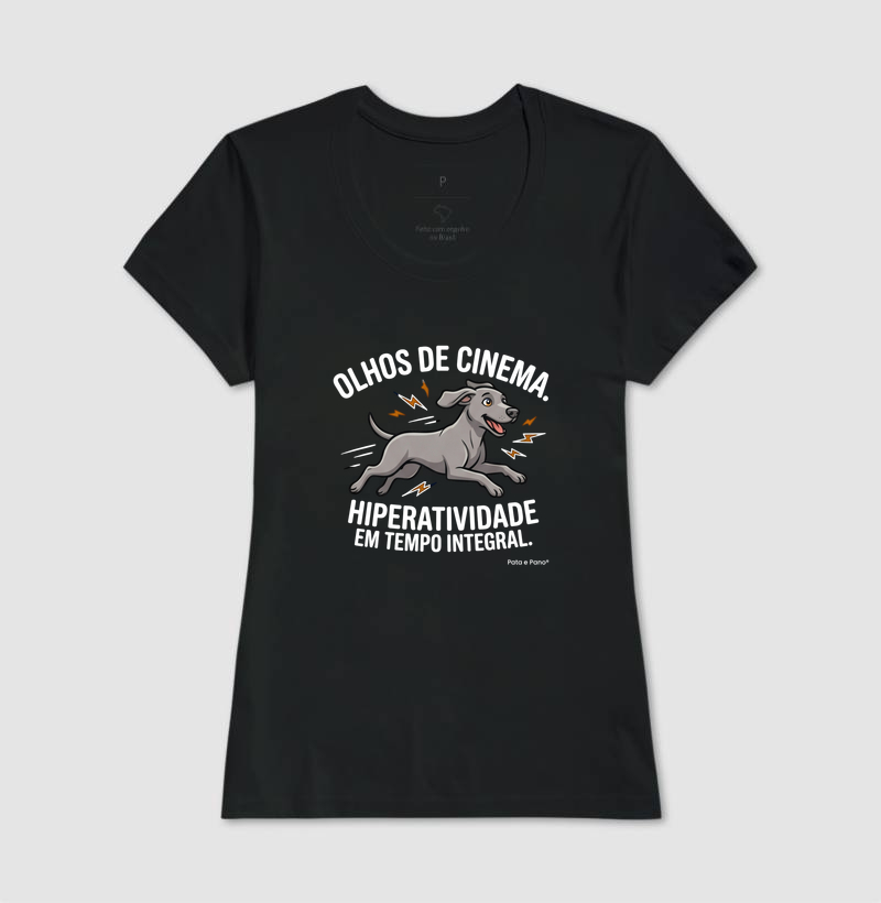 CAMISETA WEIMANARER OLHOS DE CINEMA - Imagem 3