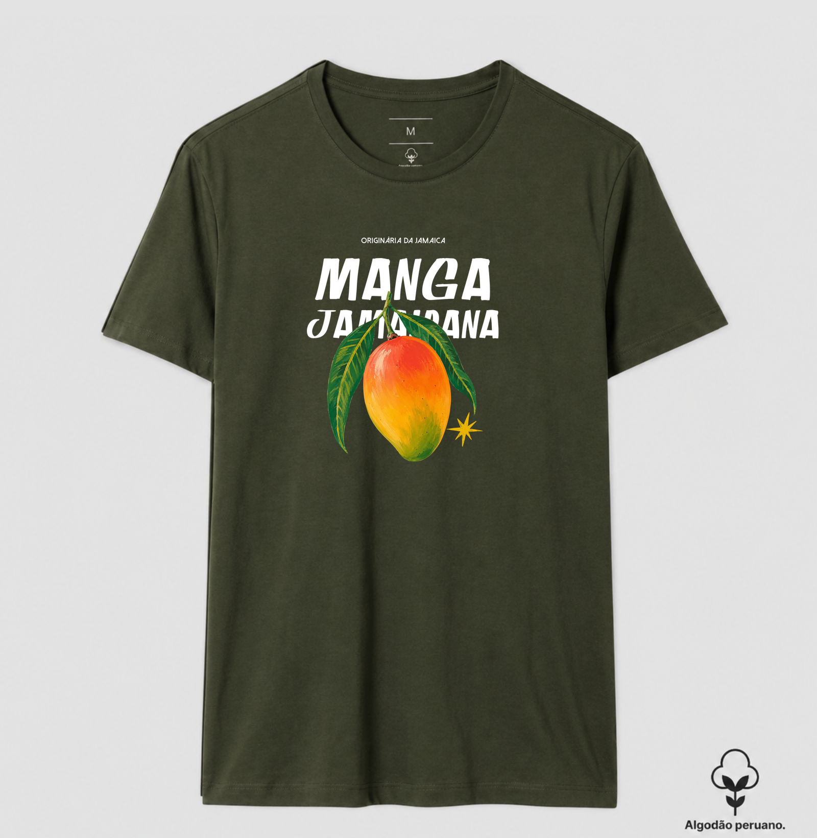 Camiseta Manga Jamaicana. Coleção Reggae.  Masculino e feminino. Algodão Peruano. - Imagem 4