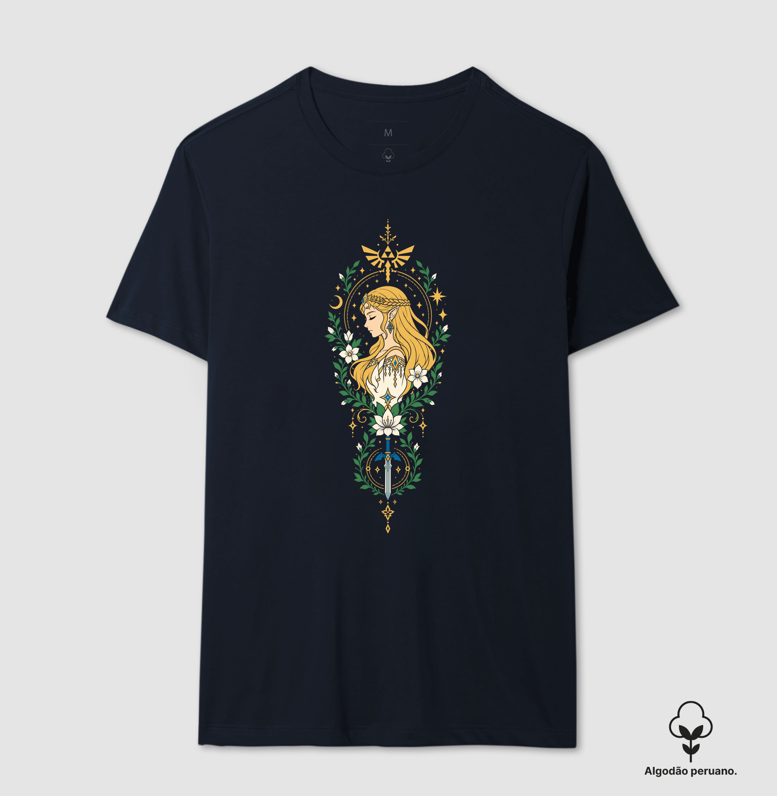 Zelda de Perfil – Moldura Floral - Imagem 4
