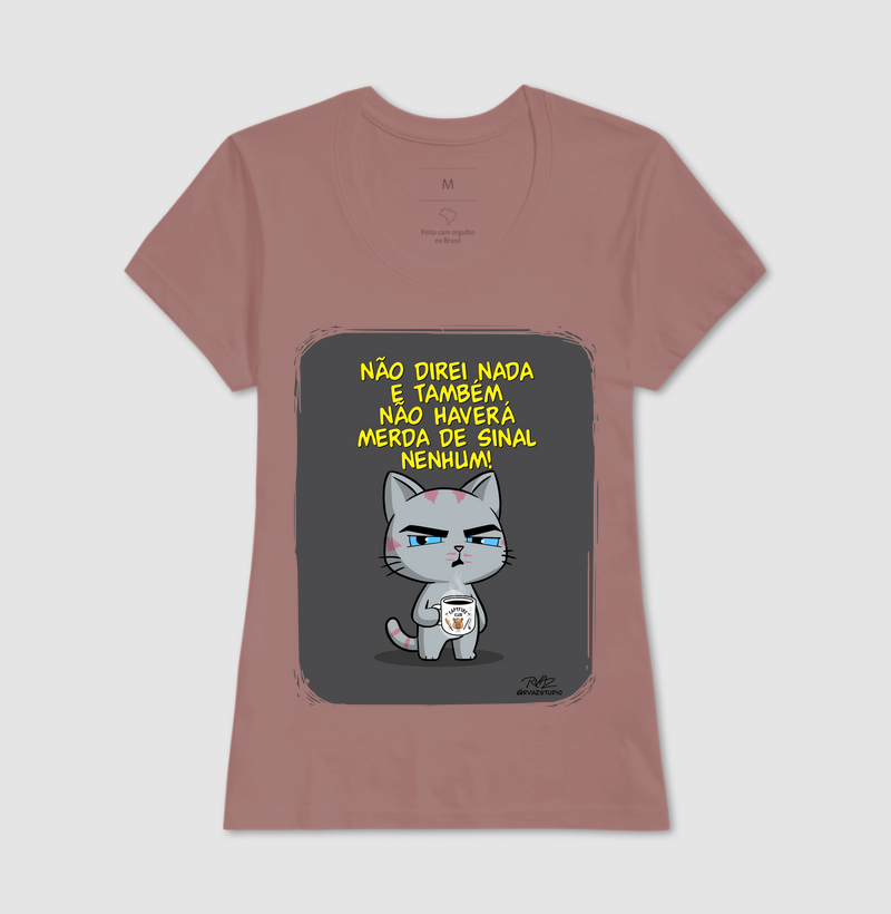 Camiseta Gato Sincero Sinal Nenhum - Imagem 17