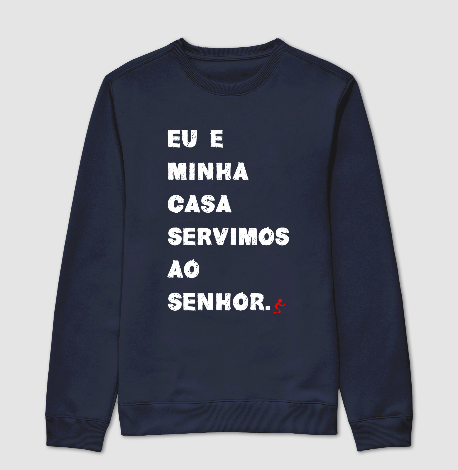 Suéter Moletom Cristão Eu e Minha Casa Serviremos ao Senhor - Imagem 5