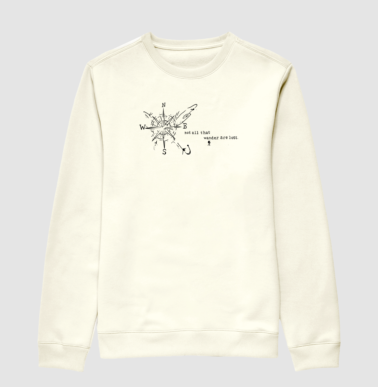 Camiseta Not All That Wander Are Lost | Rosa dos Ventos Aviao | Excursionista - Imagem 2