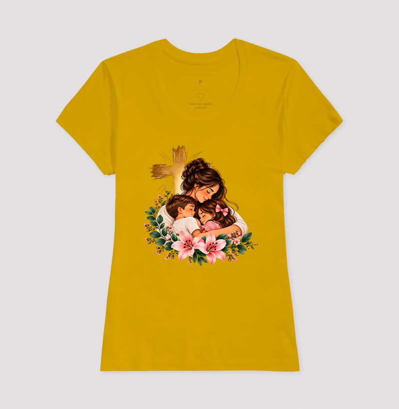 Camiseta Feminina Acinturada Amor de Mãe - Imagem 8