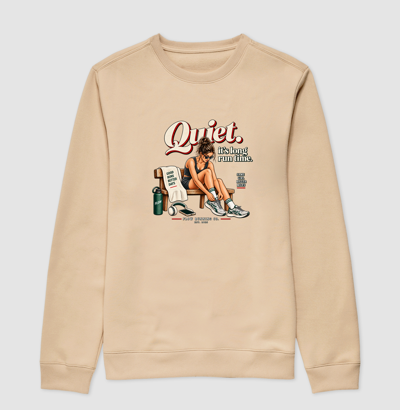 Moletom Corrida - Quiet, It's Long Run Time - Imagem 3
