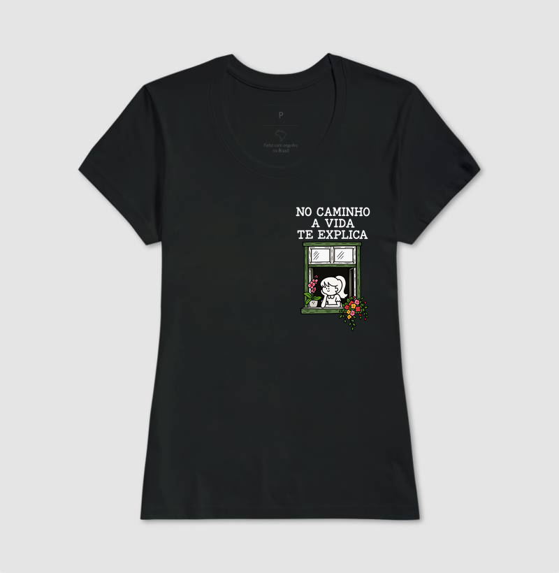 Camiseta No Caminho a Vida Te Explica (estampa P) - Imagem 3