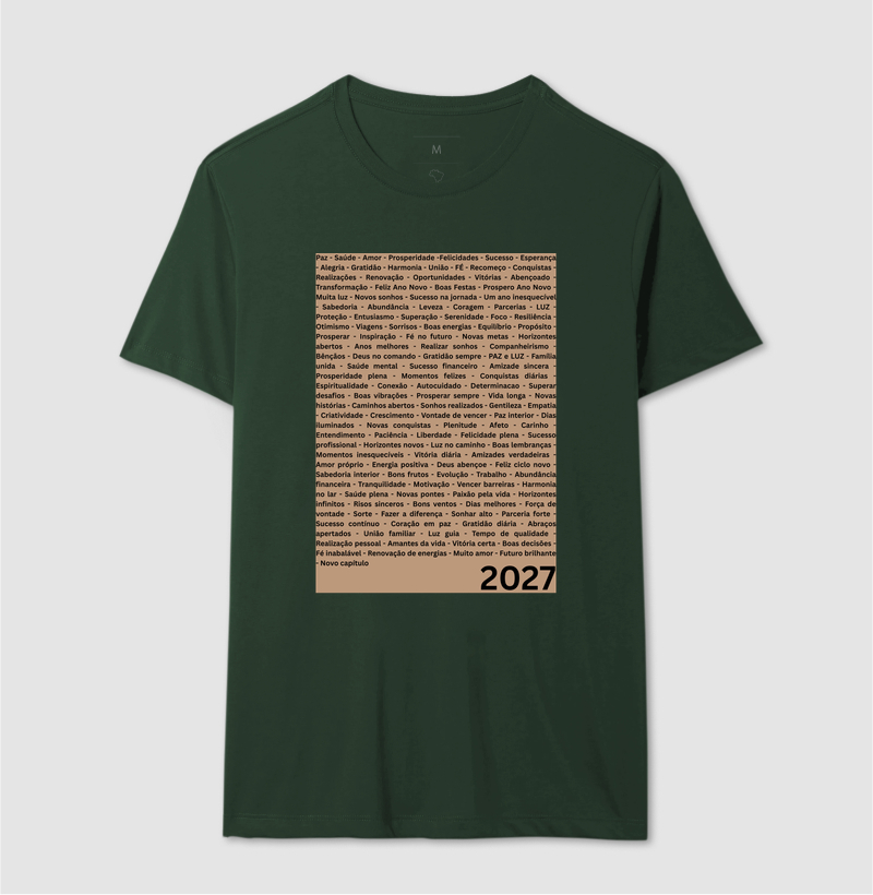 Camiseta Desejos para 2027 – Palavras da Virada - Imagem 11