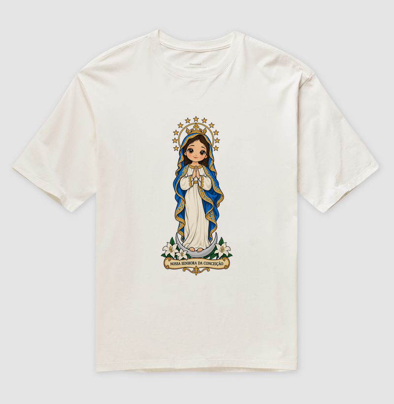 Nossa Senhora da Conceição estilo chibi - Imagem 4