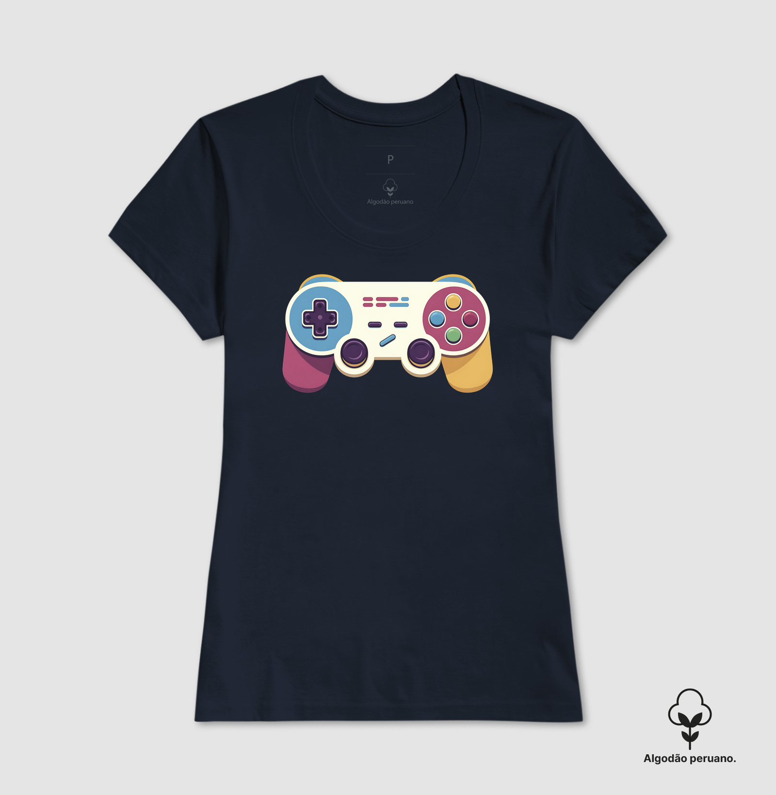 Camiseta Algodão Peruano Press Start - Imagem 5