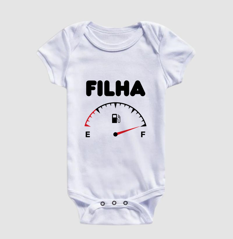 Filha - gasolina - (kit pai & filha) (body bebê) - Imagem 2