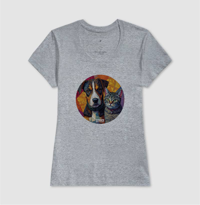 Cachorro e gato mosaico em círculo - Imagem 10