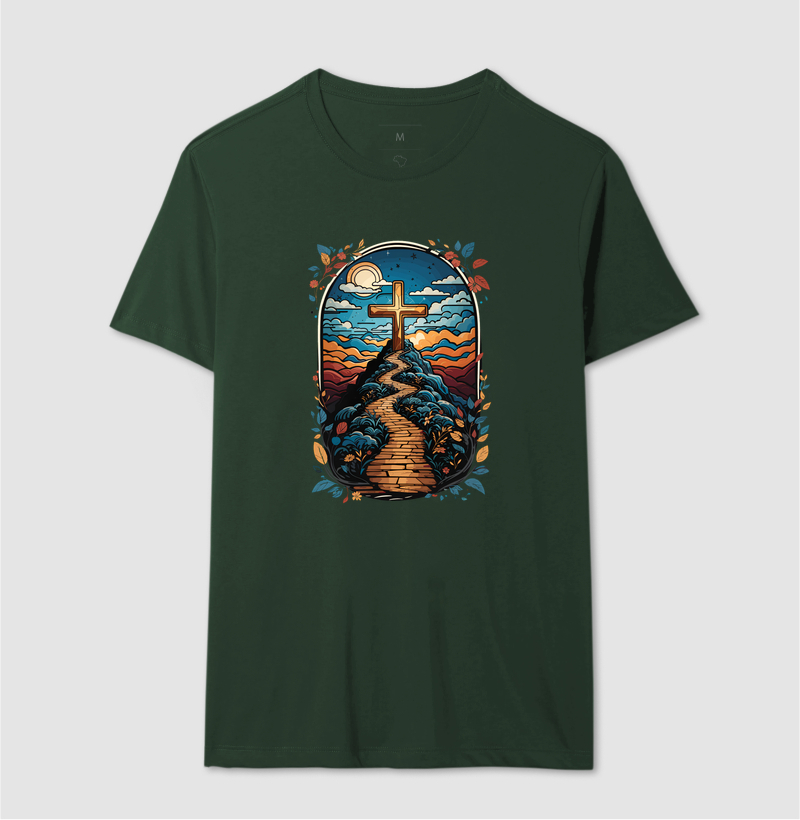 Camiseta Masculina Caminho da Cruz - Imagem 7