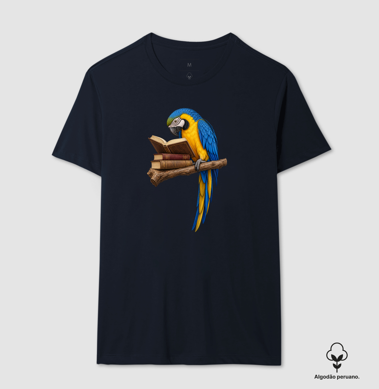 Arara-Canindé Leitora - Estampa Frontal - Imagem 9