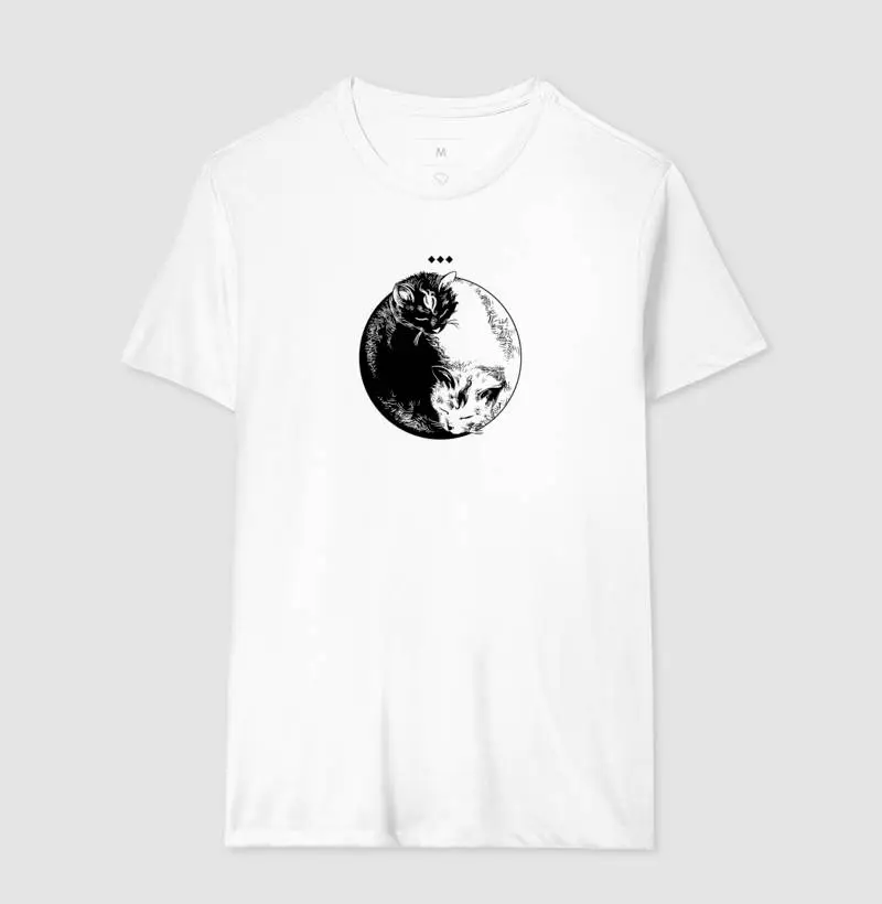 Camiseta Gato Yin Yang - Imagem 4