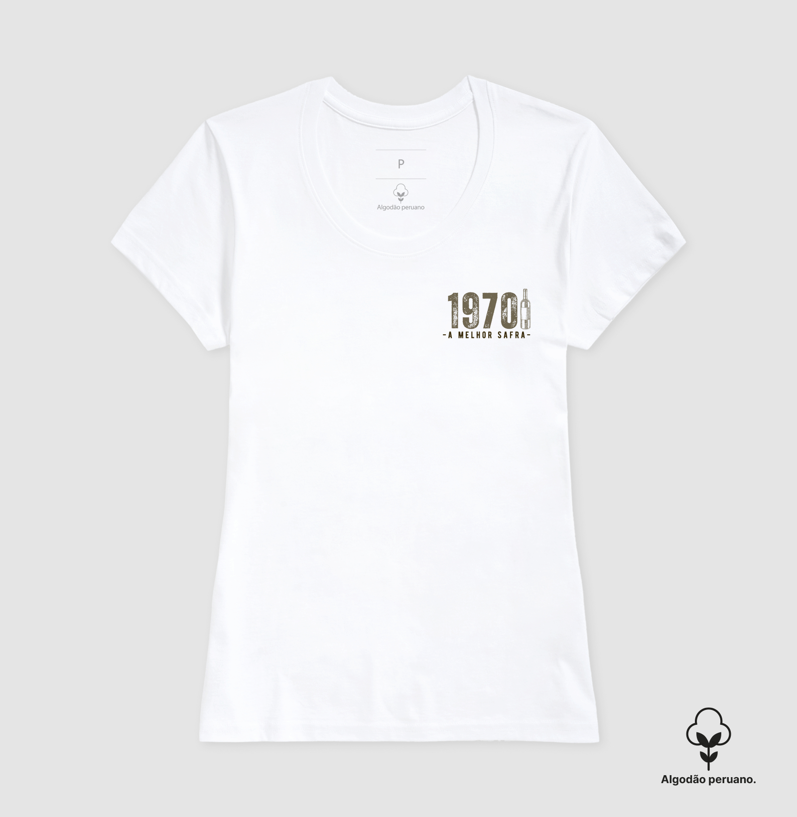 Camiseta Vinho - A Melhor Safra 1970 - Bolso (cor única) - Imagem 8